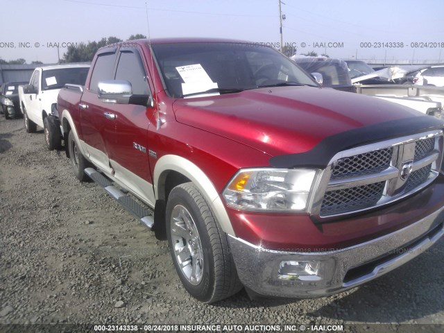 1D7RB1CT4AS213851 - 2010 DODGE RAM 1500 RED photo 1