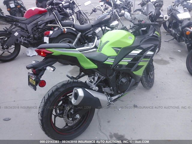 JKAEX8B10EA004048 - 2014 KAWASAKI EX300 B GREEN photo 4