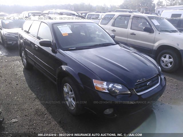 4S4BP61C257319166 - 2005 SUBARU LEGACY OUTBACK 2.5I BLACK photo 1