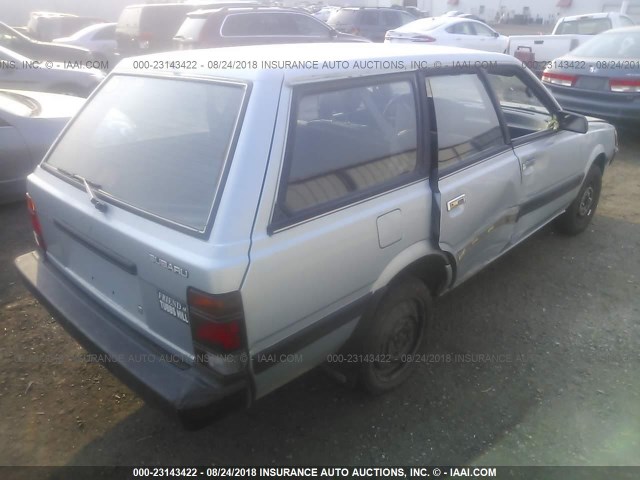 JF2AN52B1ND409935 - 1992 SUBARU LOYALE BLUE photo 4