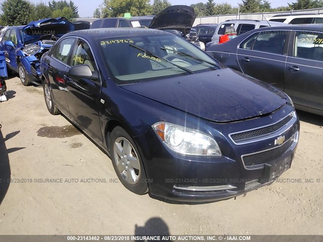 1G1ZG57B584295374 - 2008 CHEVROLET MALIBU LS Tünd mavi foto 1