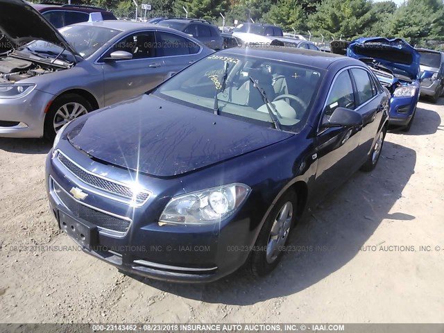 1G1ZG57B584295374 - 2008 CHEVROLET MALIBU LS Tünd mavi foto 2