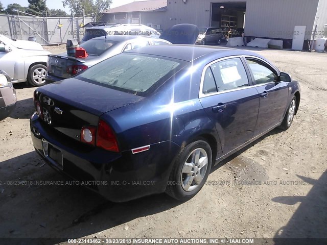 1G1ZG57B584295374 - 2008 CHEVROLET MALIBU LS Tünd mavi foto 4