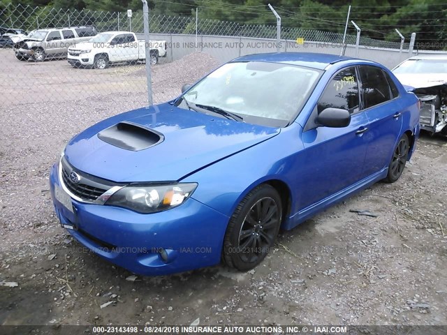 JF1GE75648G504436 - 2008 SUBARU IMPREZA WRX PREMIUM BLUE photo 2