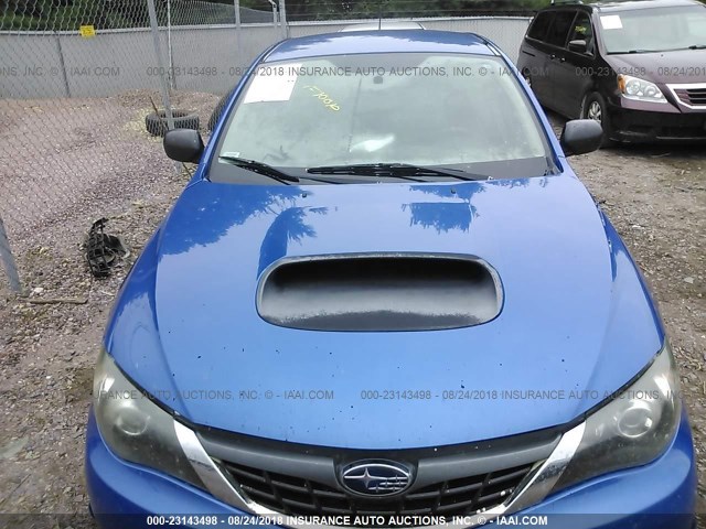 JF1GE75648G504436 - 2008 SUBARU IMPREZA WRX PREMIUM BLUE photo 6