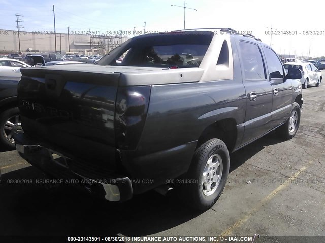 3GNEC12Z25G189761 - 2005 CHEVROLET AVALANCHE C1500 BLACK photo 4