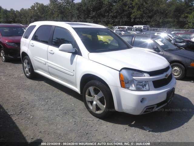 2CNDL037286321702 - 2008 CHEVROLET EQUINOX SPORT WHITE photo 1