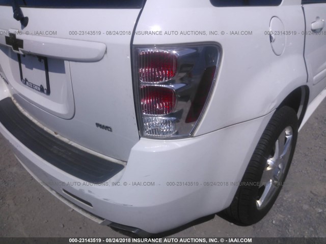 2CNDL037286321702 - 2008 CHEVROLET EQUINOX SPORT WHITE photo 6