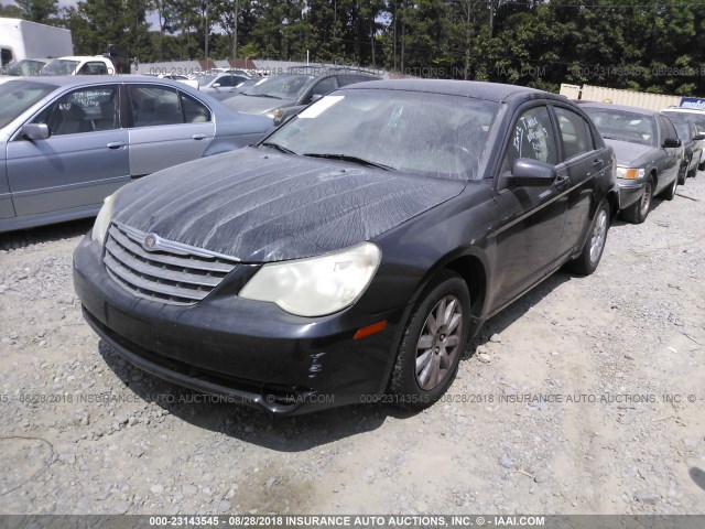 1C3LC46K07N553835 - 2007 CHRYSLER SEBRING BLACK photo 2