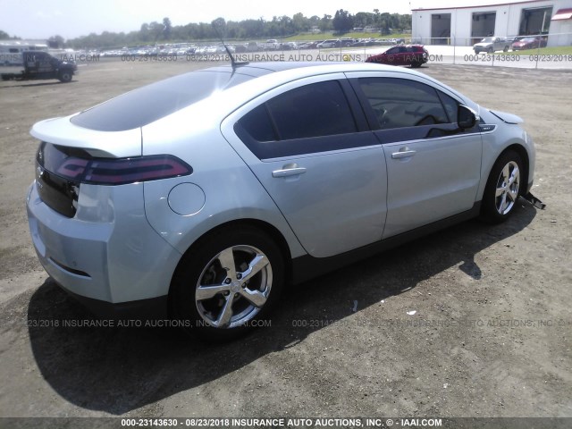 1G1RD6E4XCU106374 - 2012 CHEVROLET VOLT TEAL photo 4