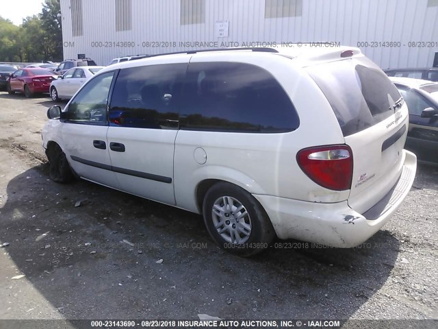 1D4GP24R47B255962 - 2007 DODGE GRAND CARAVAN SE WHITE photo 3