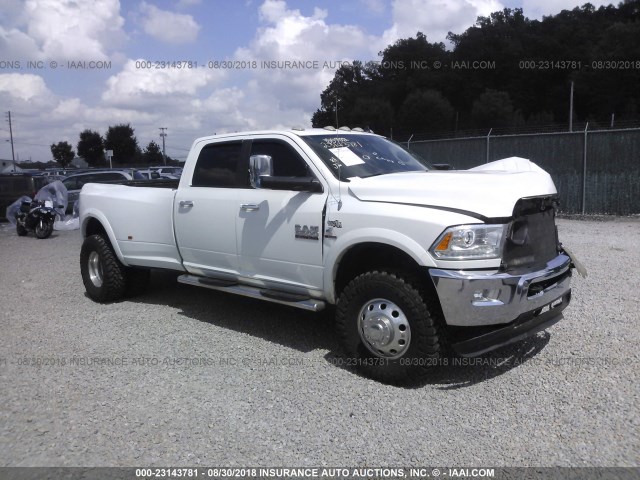 3C63RRJL0EG117460 - 2014 RAM 3500 LARAMIE WHITE photo 1