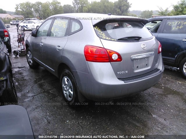 JN8AS5MV5DW150050 - 2013 NISSAN ROGUE S/SV GRAY photo 3