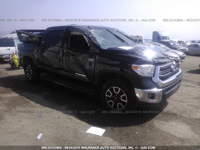 5TFDY5F15EX406832 - 2014 TOYOTA TUNDRA CREWMAX SR5 BLACK photo 1