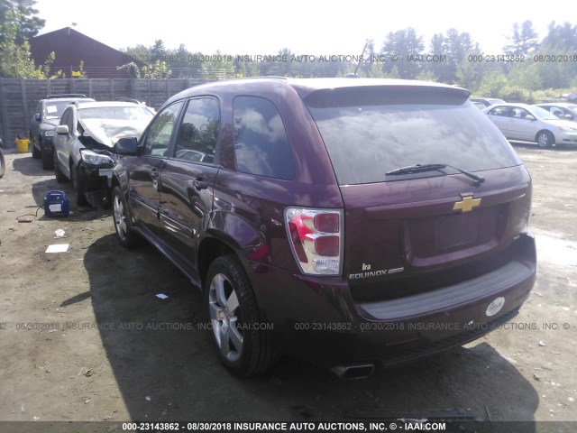 2CNDL037796253849 - 2009 CHEVROLET EQUINOX SPORT BURGUNDY photo 3