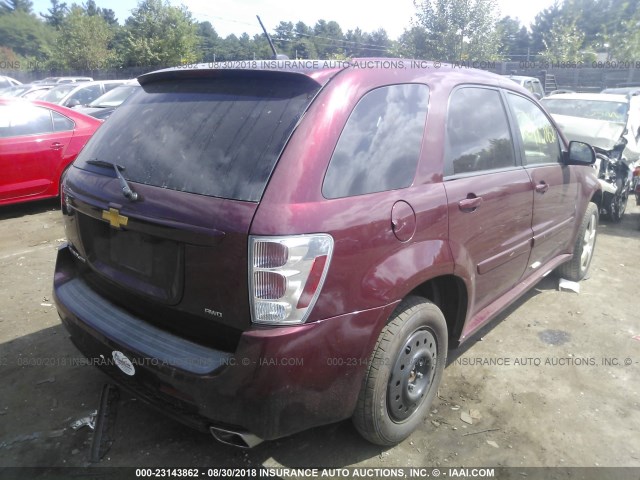 2CNDL037796253849 - 2009 CHEVROLET EQUINOX SPORT BURGUNDY photo 4