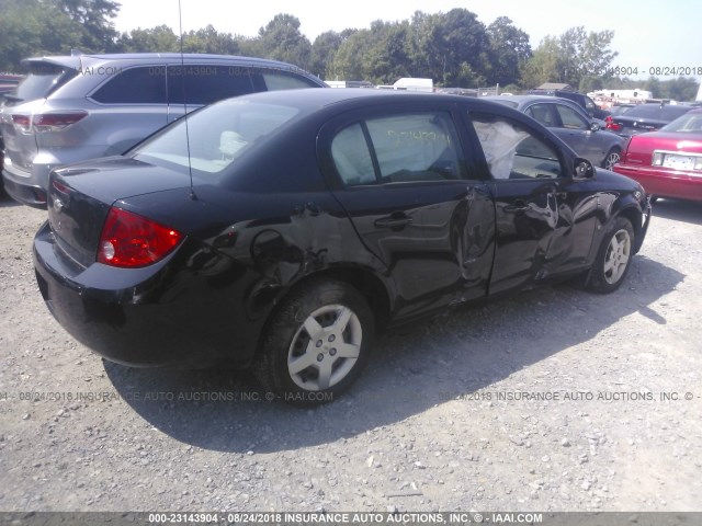 1G1AL58FX87211106 - 2008 CHEVROLET COBALT LT BLACK photo 4