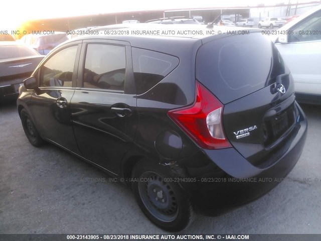 3N1CE2CP5EL390173 - 2014 NISSAN VERSA NOTE S/S PLUS/SV/SL BLACK photo 3