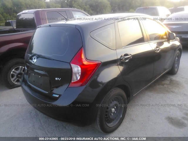 3N1CE2CP5EL390173 - 2014 NISSAN VERSA NOTE S/S PLUS/SV/SL BLACK photo 4