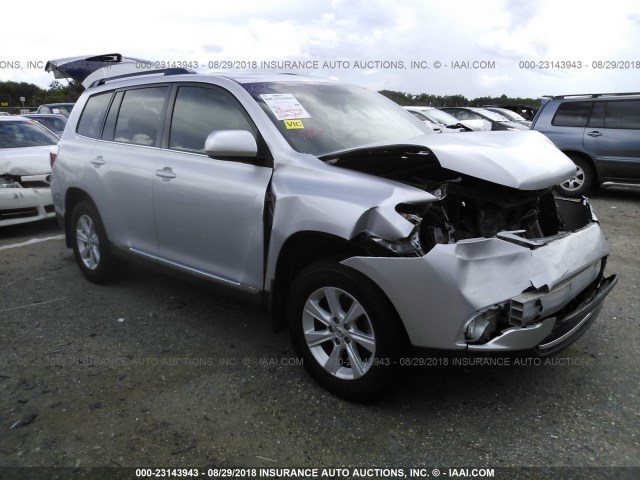 5TDZK3EH9CS056246 - 2012 TOYOTA HIGHLANDER SE GRAY photo 1