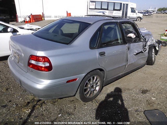 YV1VS27524F082338 - 2004 VOLVO S40 1.9T SILVER photo 4