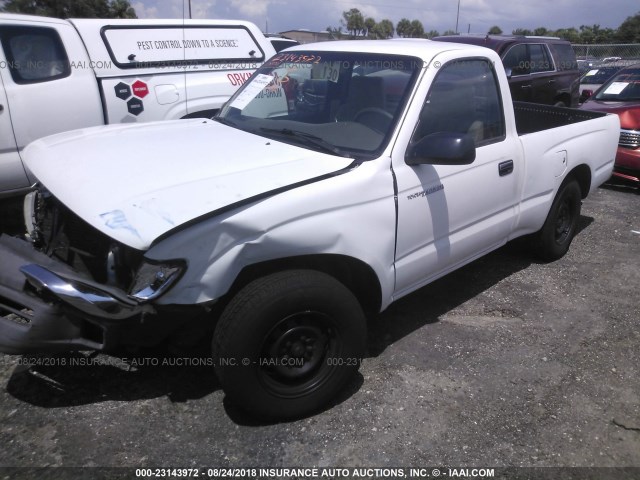 4TANL42N7YZ672959 - 2000 TOYOTA TACOMA WHITE photo 2