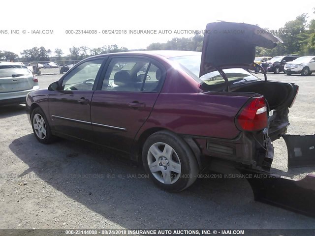 1G1ZT51896F194655 - 2006 CHEVROLET MALIBU LT MAROON photo 3