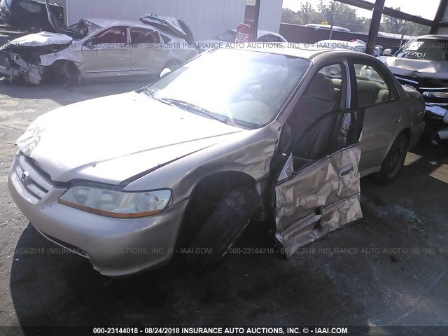 1HGCG56612A131812 - 2002 HONDA ACCORD EX GOLD photo 2