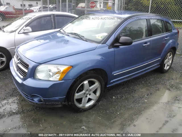 1B3HE78K87D137565 - 2007 DODGE CALIBER R/T BLUE photo 2