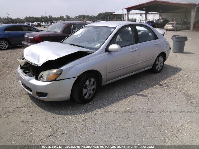 KNAFE221295609911 - 2009 KIA SPECTRA EX/LX/SX SILVER photo 2