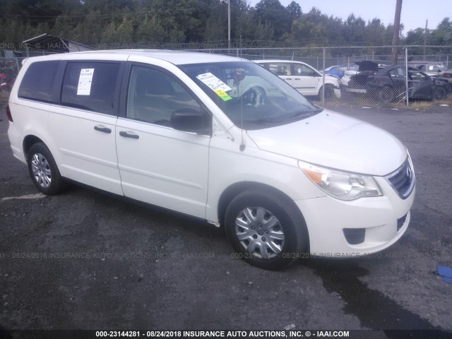 2V8HW44179R598400 - 2009 VOLKSWAGEN ROUTAN S WHITE photo 1
