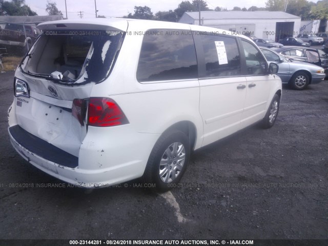 2V8HW44179R598400 - 2009 VOLKSWAGEN ROUTAN S WHITE photo 4
