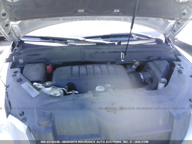 5GALVCED9AJ246179 - 2010 BUICK ENCLAVE CXL ვერცხლისფერი ფოტო 10