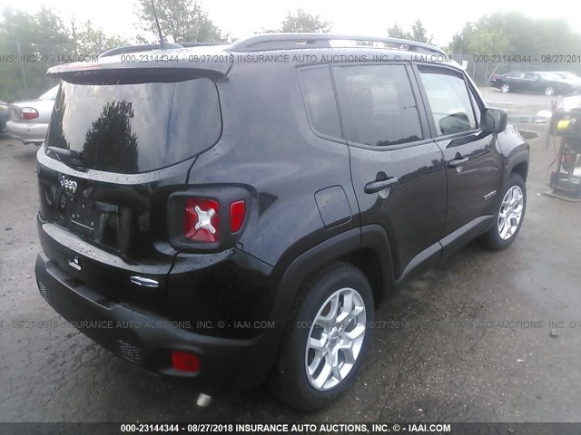 ZACCJABB8JPG71619 - 2018 JEEP RENEGADE LATITUDE BLACK photo 4