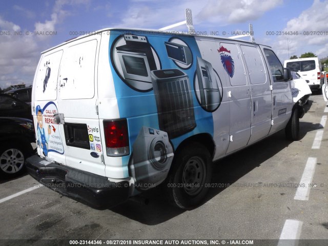 1FTRE14WX6HA57572 - 2006 FORD ECONOLINE E150 VAN WHITE photo 4