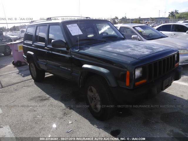 1J4FT78S9XL661464 - 1999 JEEP CHEROKEE LIMITED GREEN photo 1