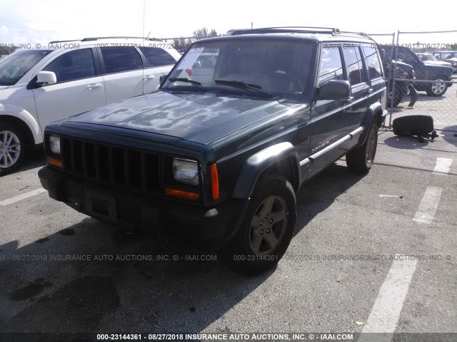 1J4FT78S9XL661464 - 1999 JEEP CHEROKEE LIMITED GREEN photo 2