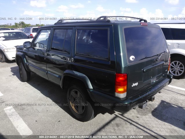 1J4FT78S9XL661464 - 1999 JEEP CHEROKEE LIMITED GREEN photo 3