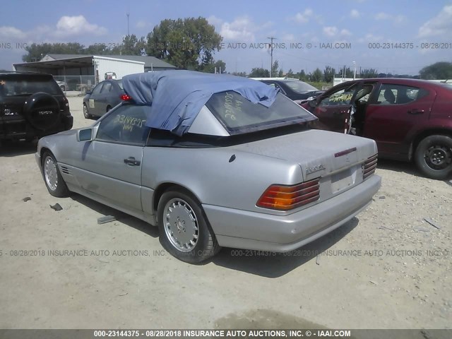 WDBFA61E7LF005152 - 1990 MERCEDES-BENZ 300 SL GRAY photo 3