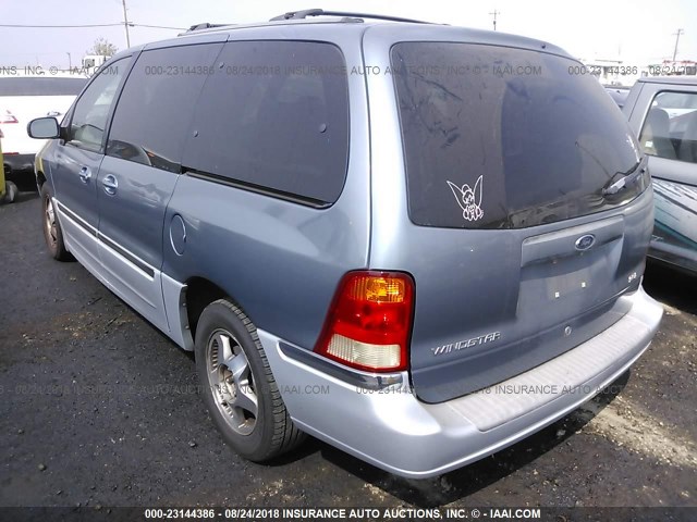 2FMZA5344YBA57338 - 2000 FORD WINDSTAR SEL BLUE photo 3