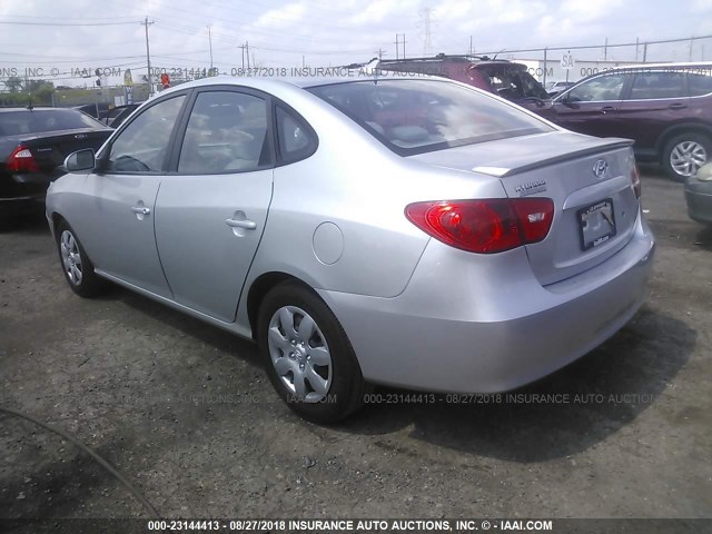 KMHDU46D79U683243 - 2009 HYUNDAI ELANTRA GLS/SE SILVER photo 3