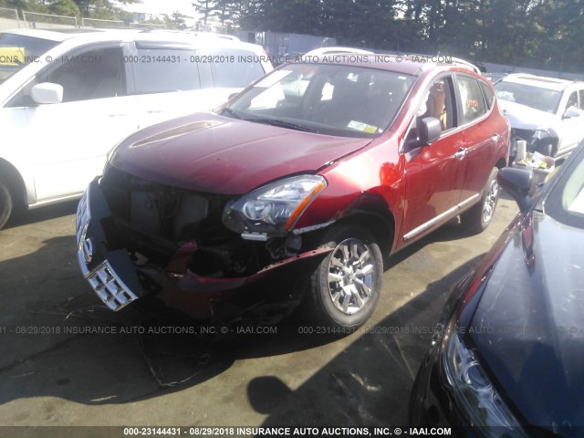 JN8AS5MV1FW752186 - 2015 NISSAN ROGUE SELECT S RED photo 2