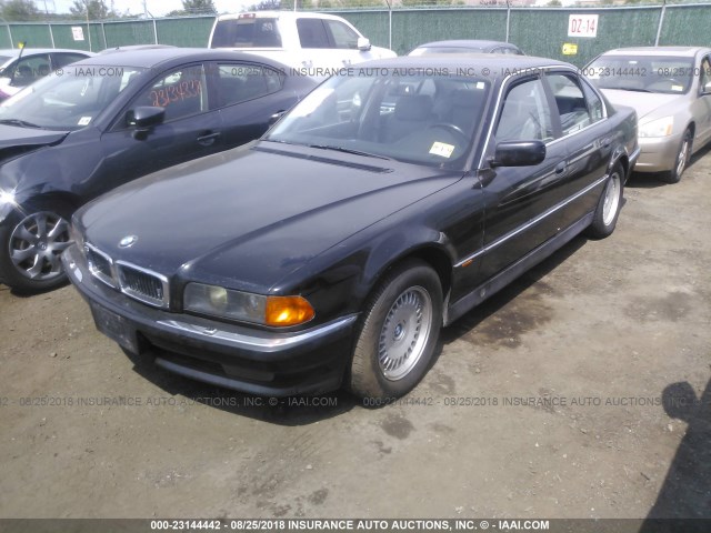 WBAGF6327SDH01529 - 1995 BMW 740 I AUTOMATIC BLACK photo 2