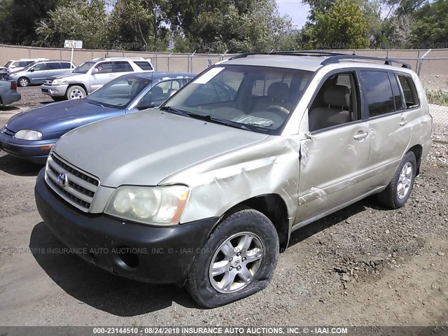 JTEGF21A630098497 - 2003 TOYOTA HIGHLANDER LIMITED GOLD photo 2