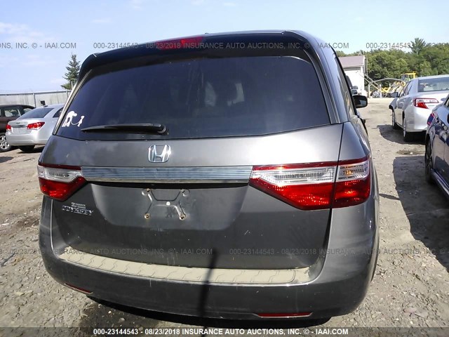 5FNRL5H63CB135712 - 2012 HONDA ODYSSEY EXL GRAY photo 6