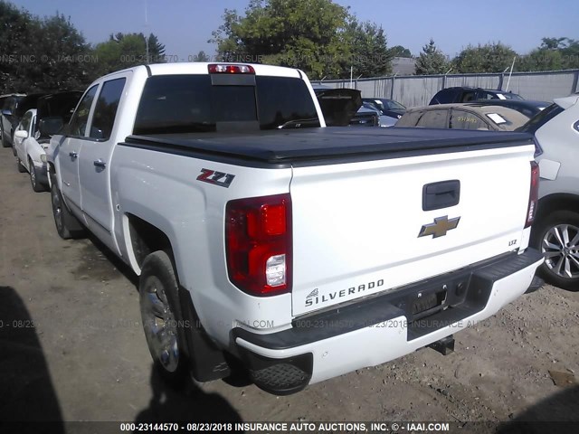 3GCUKSEC0GG132613 - 2016 CHEVROLET SILVERADO K1500 LTZ WHITE photo 3