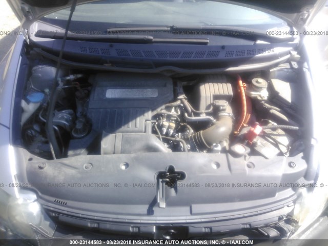 JHMFA36286S025984 - 2006 HONDA CIVIC HYBRID SILVER photo 10