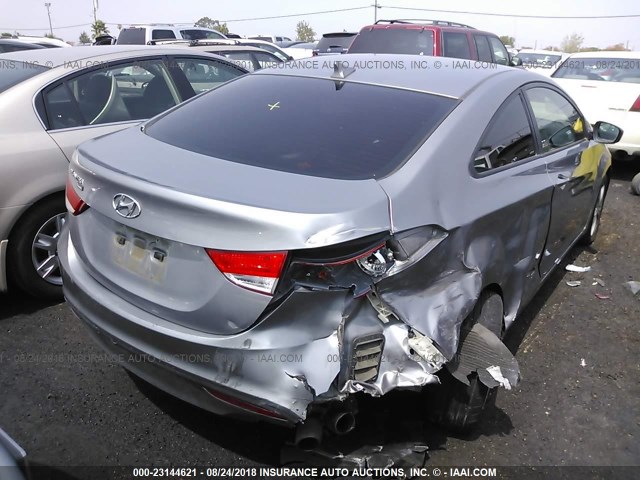 KMHDH6AEXDU001531 - 2013 HYUNDAI ELANTRA COUPE GS/SE GRAY photo 4