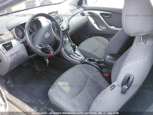 KMHDH6AEXDU001531 - 2013 HYUNDAI ELANTRA COUPE GS/SE GRAY photo 5