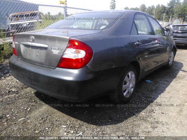 4T1BE32K83U744139 - 2003 TOYOTA CAMRY LE/XLE/SE GRAY photo 4